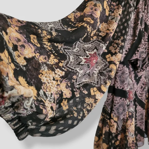 Free People seven wonders open back boho Mini Dress - Picture 4 of 16